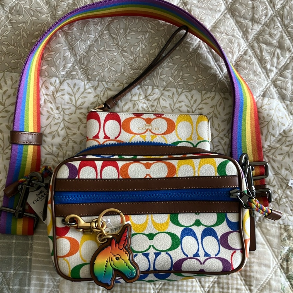 NWT! Coach Graham xbody Rainbow pride 3 set